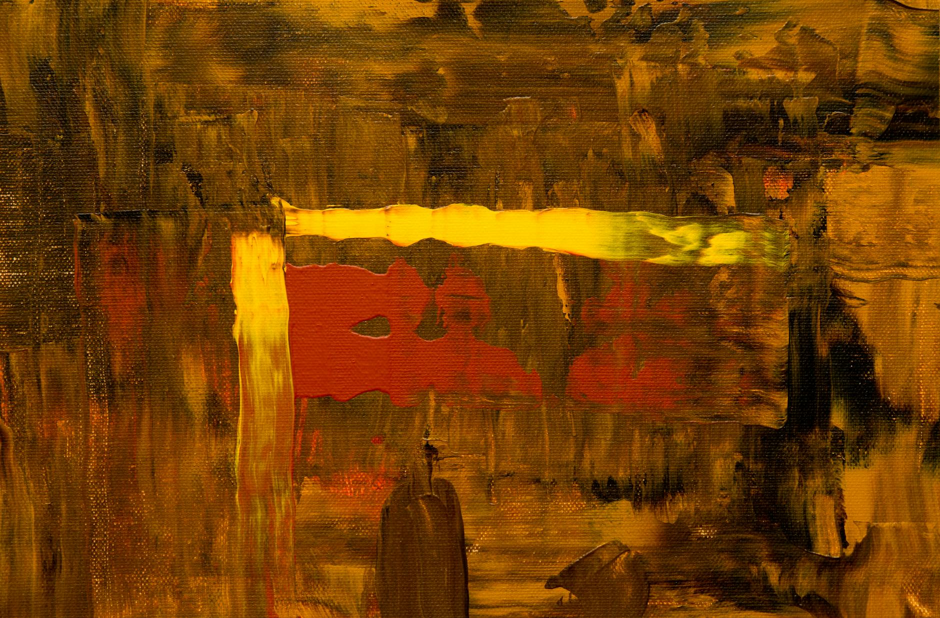 Handmade painting in Carla's studio